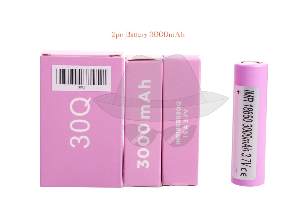 18650 2pc Battery Pink 3000mAh