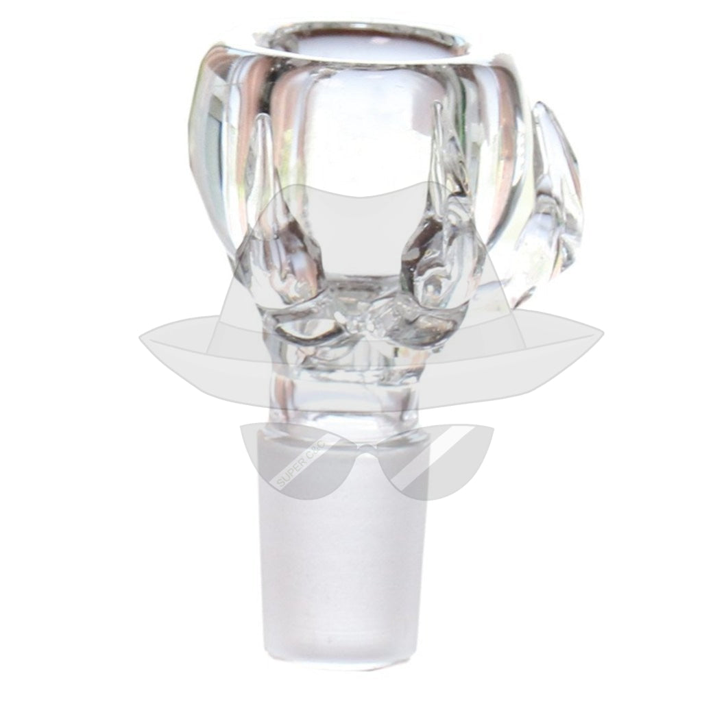 18mm Male CLAW CLEAR MALE GLASS BOWL