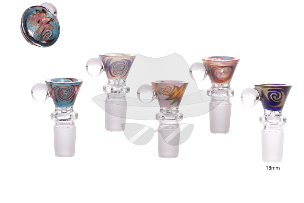 18mm Male Martini Wig Wag Glass Bowl