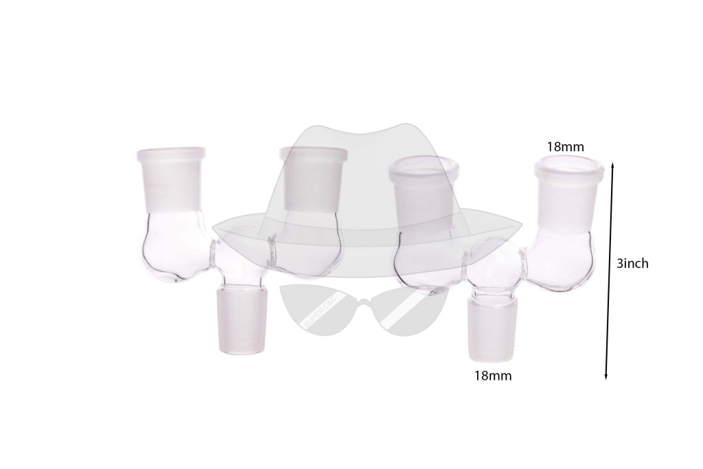 18mm Male to 2 18mm Female Connector