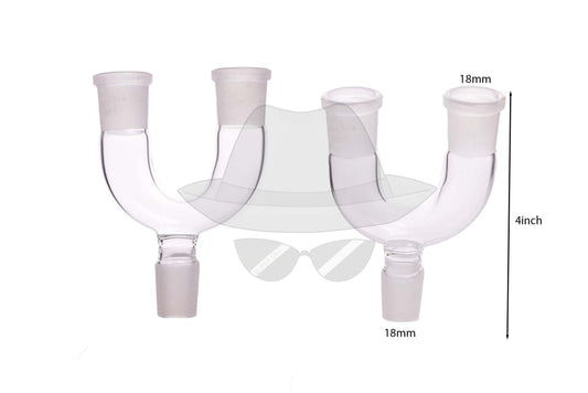 18mm Male to 2 18mm Female Connector
