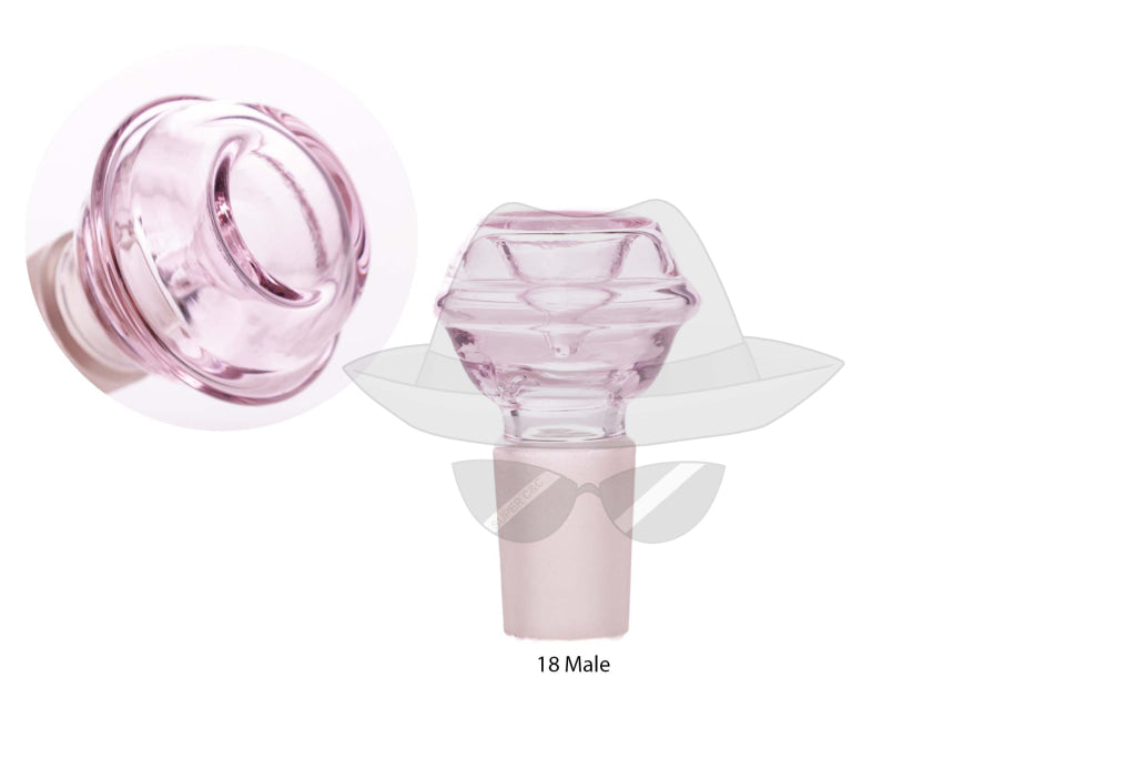 18mm Pink Glass Bowl