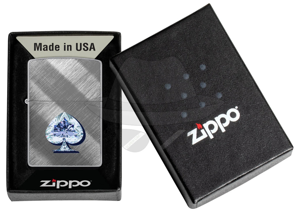 #194 Zippo Lighter: Gleaming Spade Design