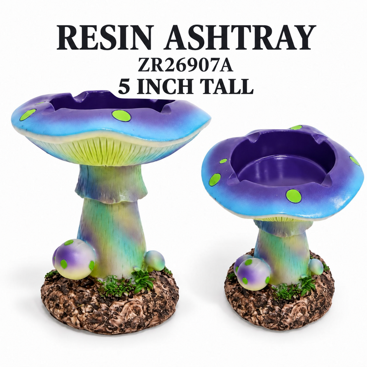 ZR26907 RESIN RASTA ASHTRAY