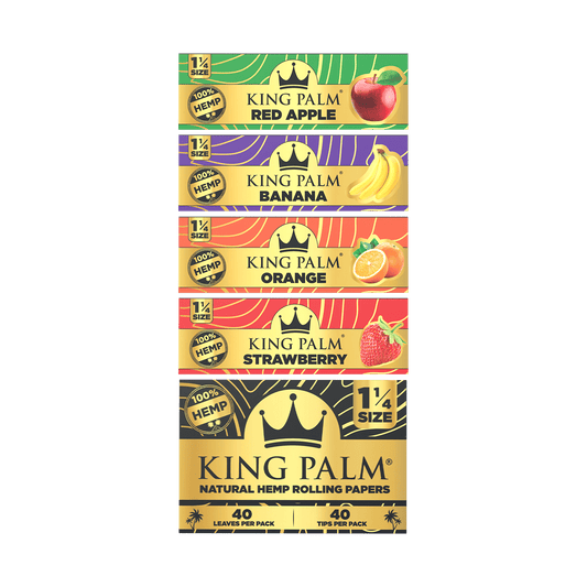 King Palm Hemp Rolling Papers - 1 1/4 Size
