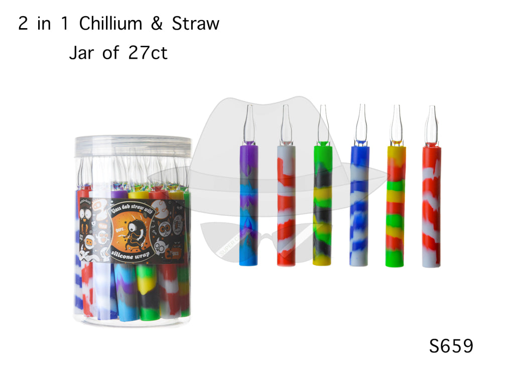 2 IN 1 CHILLIUM STRAW S659