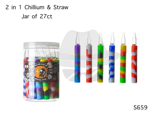 2 IN 1 CHILLIUM STRAW S659