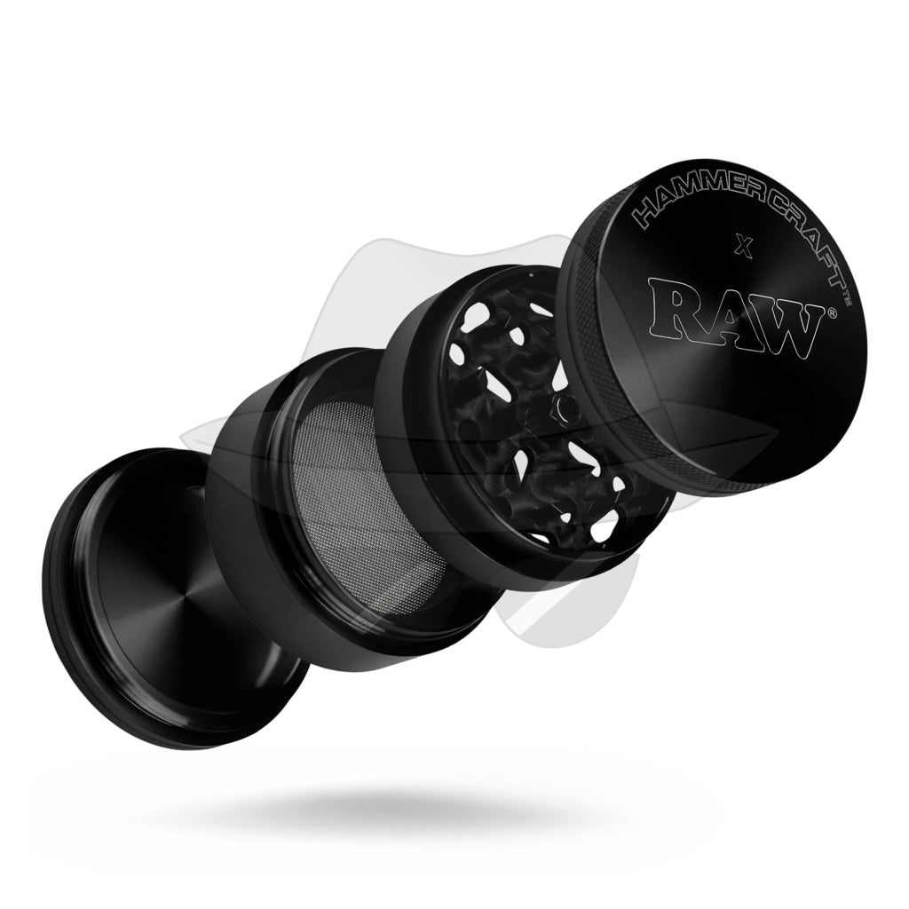 2" RAW X HAMMERCRAFT FOUR PIECE ALUMINUM GRINDER