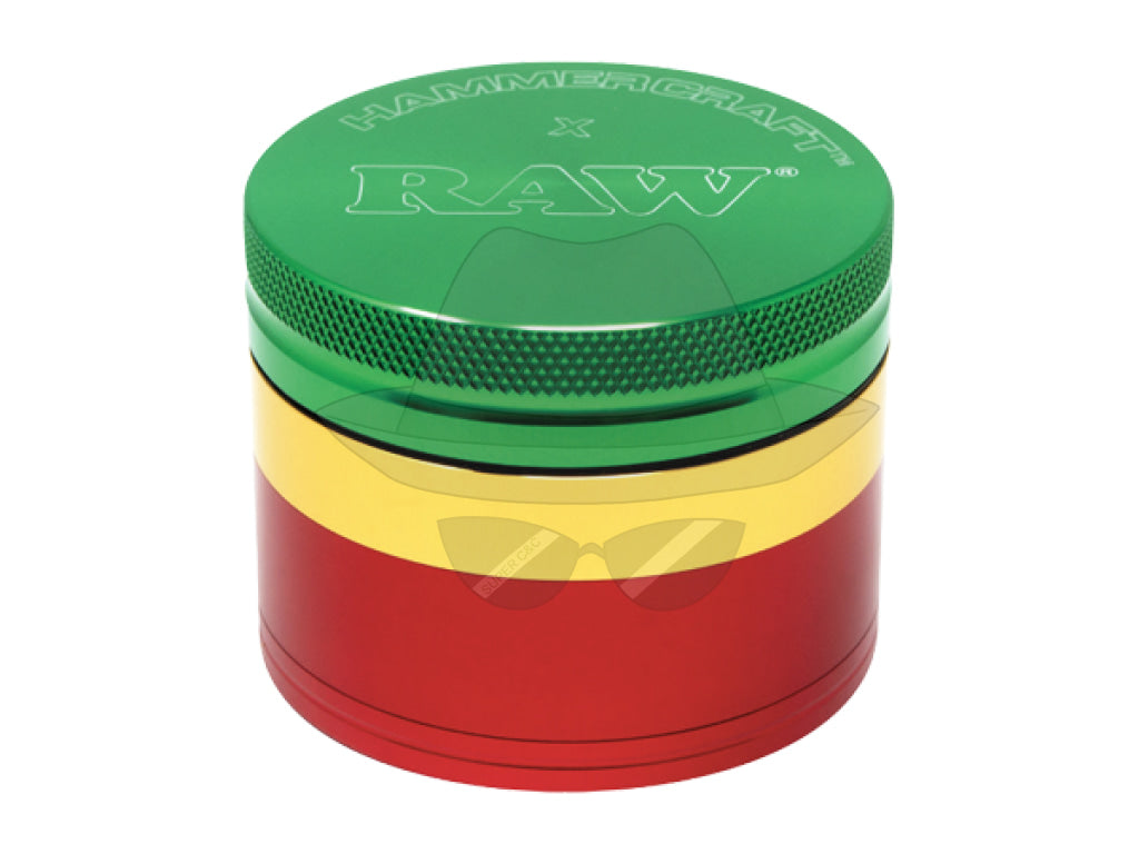 2" RAW X HAMMERCRAFT FOUR PIECE ALUMINUM GRINDER