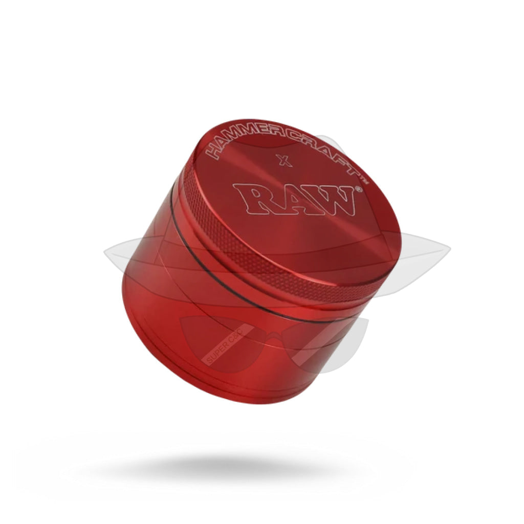 2.2" RAW X HAMMERCRAFT FOUR PIECE ALUMINUM GRINDER