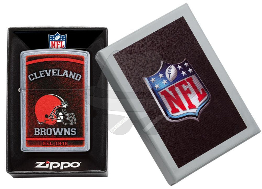 #276 ZIPPO OIL LIGHTER:NFL CLEVELAND BROWNS