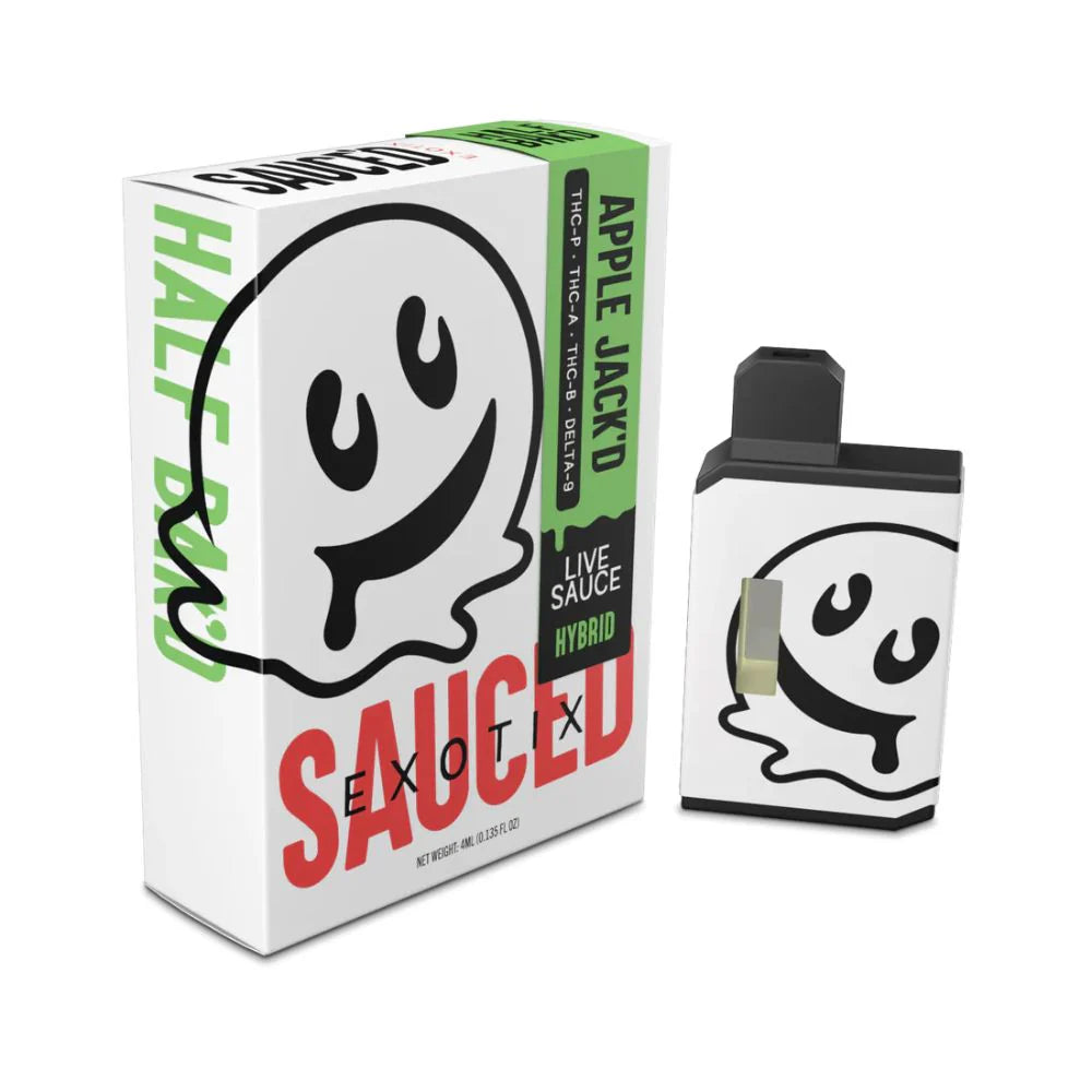 Half Baked Sauced Exotix 4G Live Sauce THC Vape