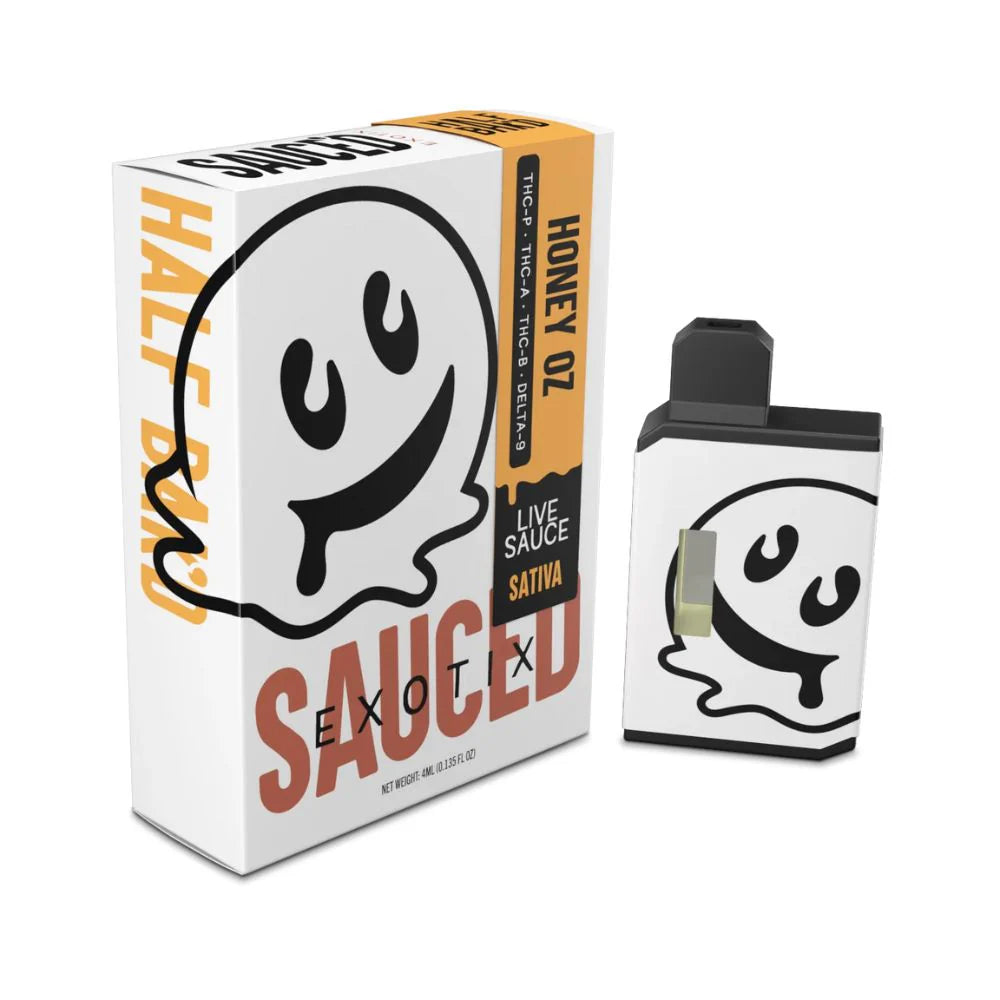 Half Baked Sauced Exotix 4G Live Sauce THC Vape