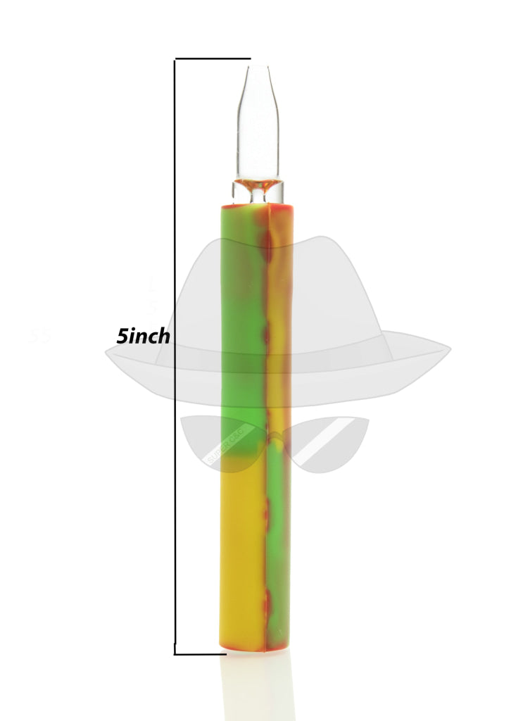 5" Silicone  Chillum to Straw / 2in1