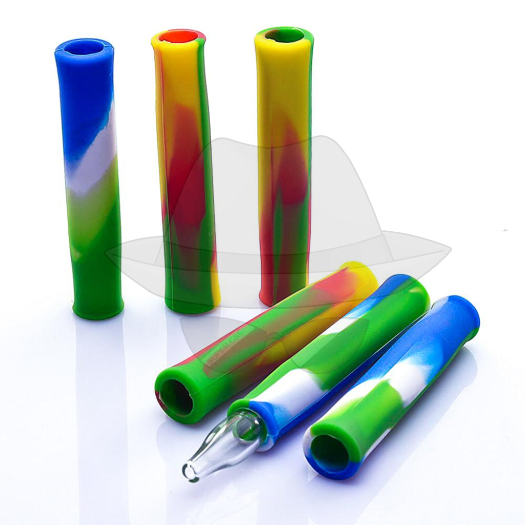 5" Silicone  Chillum to Straw / 2in1