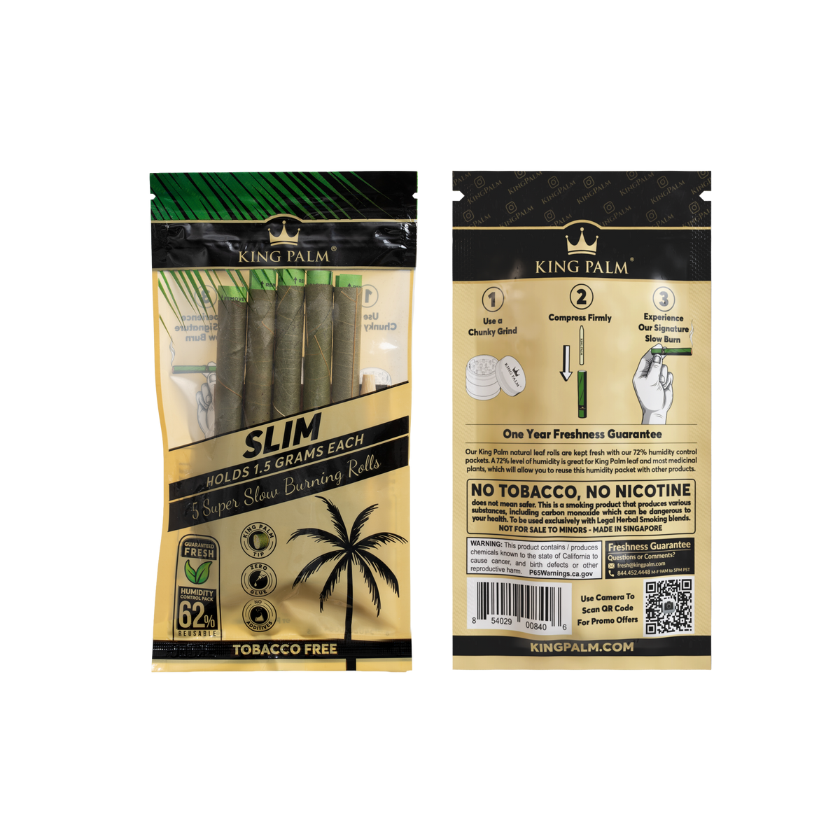 King Palm 5 Slim Rolls