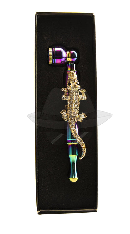 501027 Colorful Animal Metal Smoking Pipe