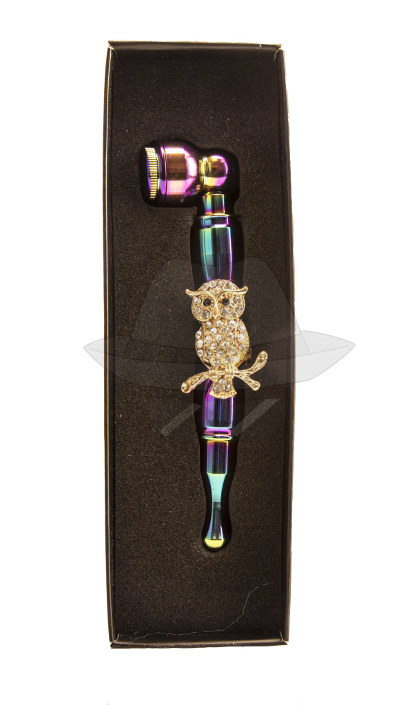 501027 Colorful Animal Metal Smoking Pipe