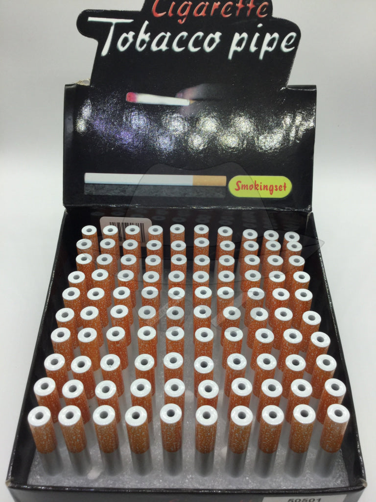 50501 Short Metal Cigarette One Hitter 100pcs