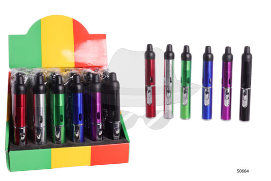 50664 Metal Pipe w/ Bullet Torch Pen-24ct