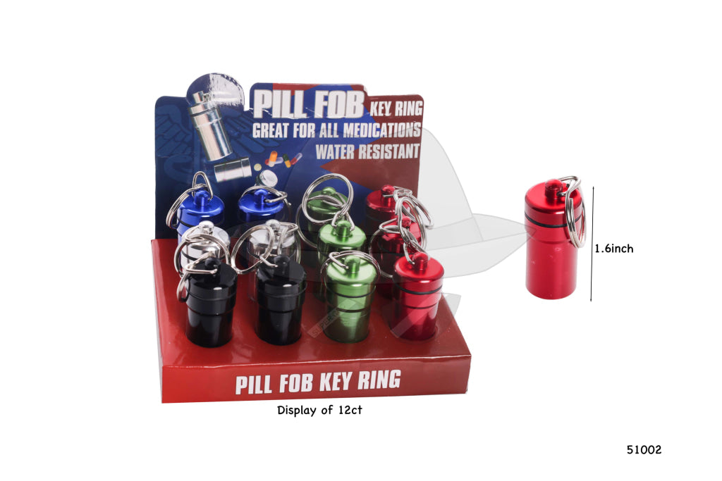 51002 Pill Fob with Key Ring 12pcs