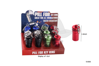 51002 Pill Fob with Key Ring 12pcs