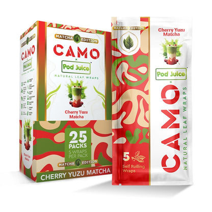 CAMO NATURAL LEAF WRAPS(5pks)- 25CT