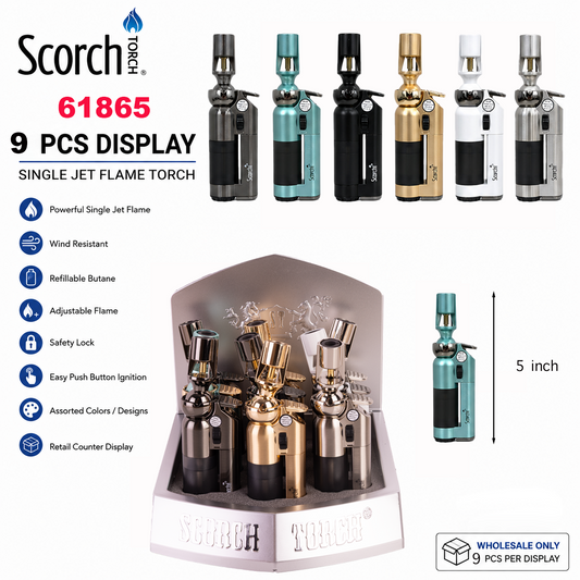 61865 SCORCH Torch Display of 9ct