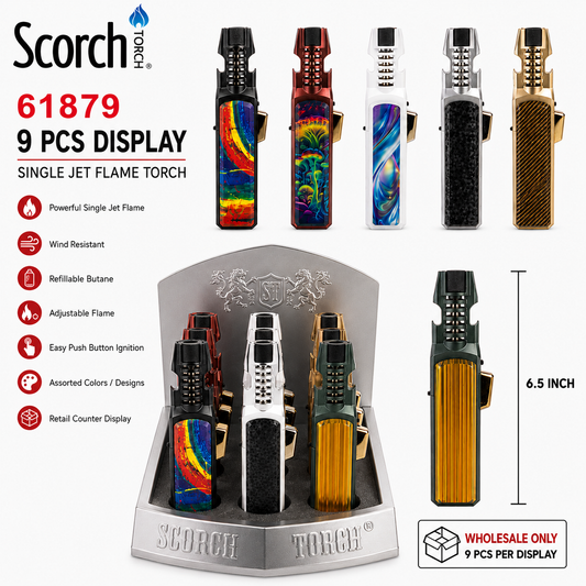 61879 SCORCH Torch Display of 9ct