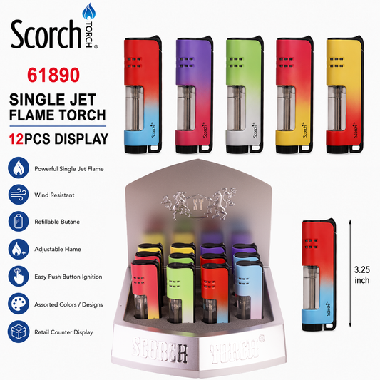 61890 SCORCH Torch Display of 12ct