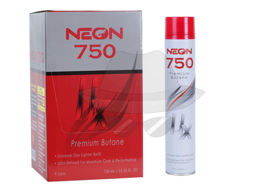 Neon 750ml Refined Butane Refill-9pc