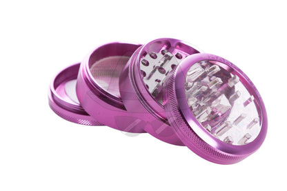 80171SL Sharp Lite 2.4" 4 Parts Clear Top Window Aluminum Grinder