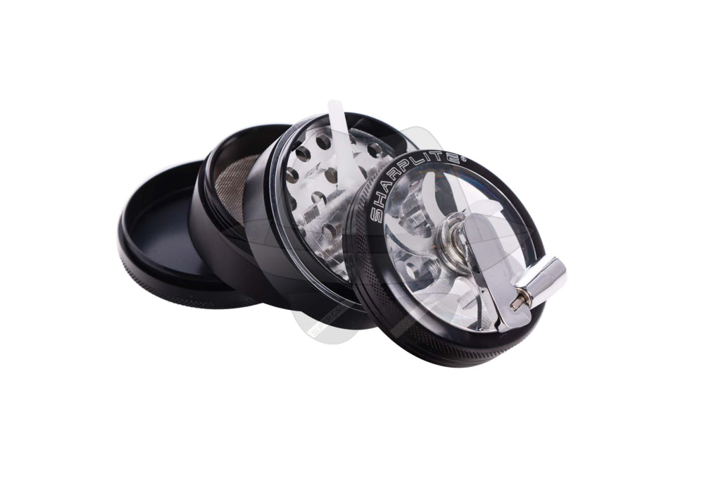 80205SL Sharp Lite 2.5" 4-part Metal Grinder with clear top and handle