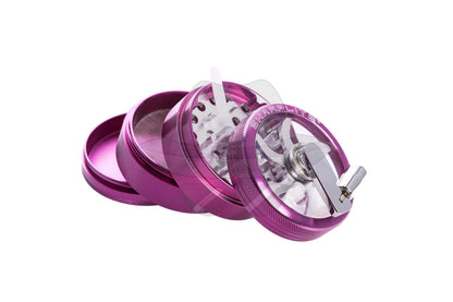 80205SL Sharp Lite 2.5" 4-part Metal Grinder with clear top and handle