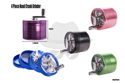80205SS 4Piece Hand Crank Grinder