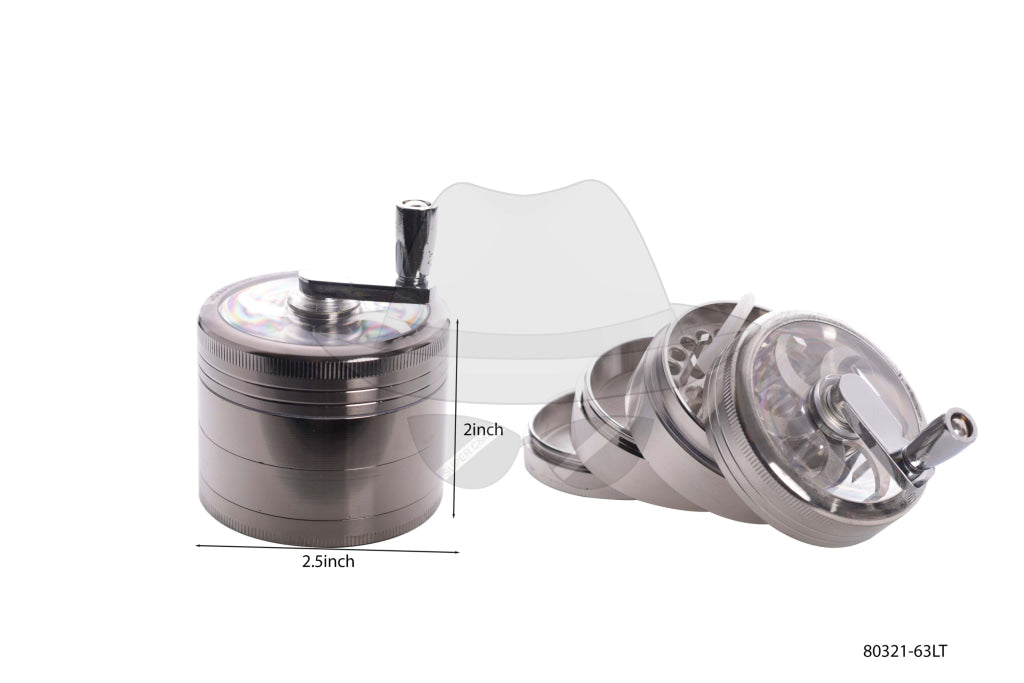 80321SL Sharp Lite 2.5" 4 parts Aluminum grinder w/handle