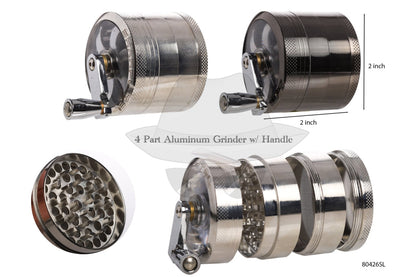 80426SL Sharp Lite 2" 4-part Aluminum grinder w/ handle