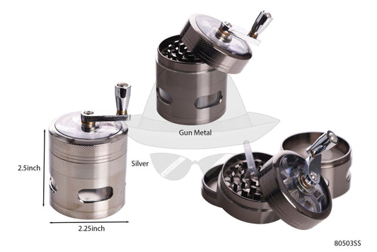 80503SS 4Piece Hand Crank Grinder