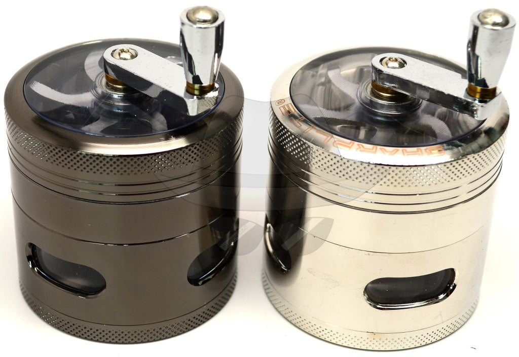 80504SL Sharp Lite 2" 4-part Aluminum grinder with handle and window 6pcs