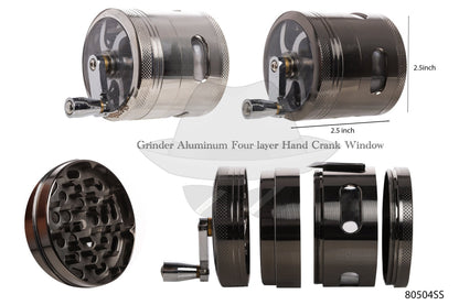 80504SS Grinder Aluminium 4 Layer Hand Crank Window