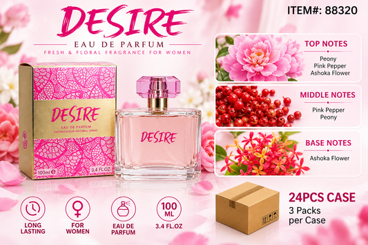 #88320 DESIRE Perfume for LADIES - 3CT