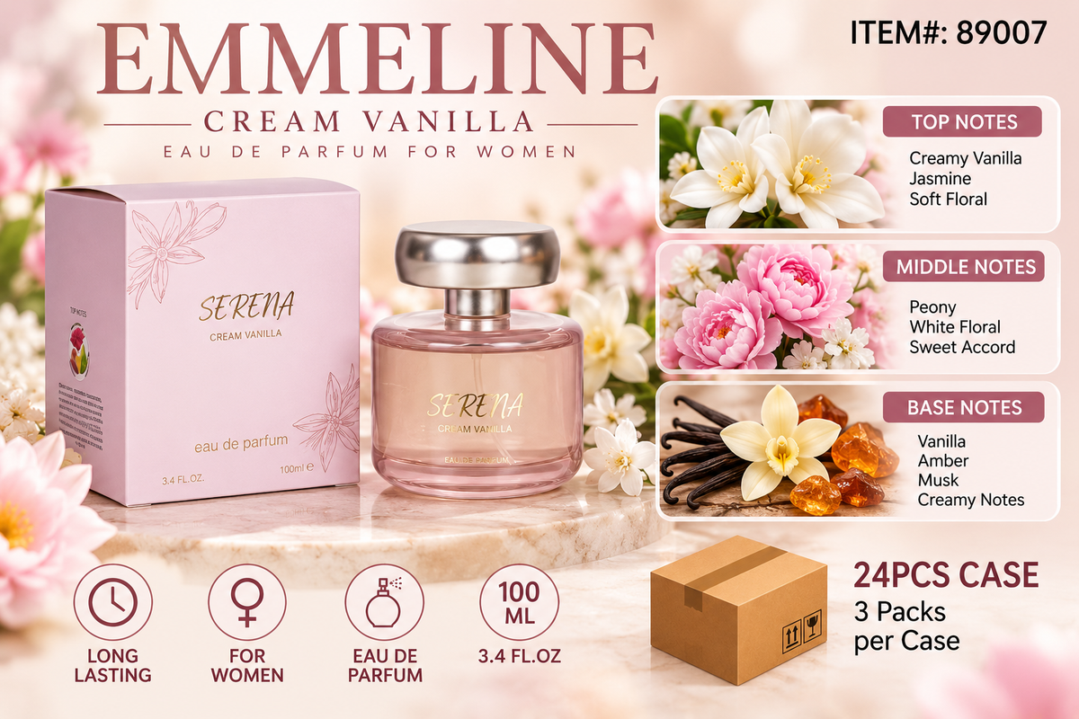 #89007 SERENA CREAM VANILLA Perfume for LADIES - 3CT