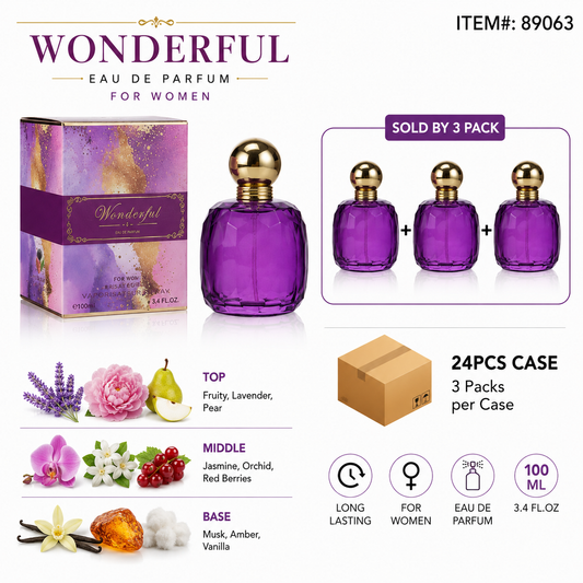 Ladies EDP 100ml/3.4fl.oz WONDERFUL - 3CT