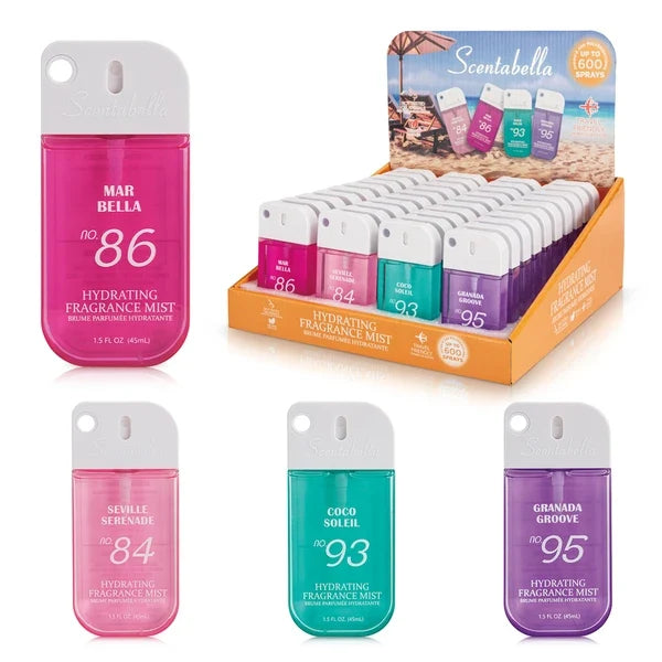 Scentabella 45ml Hydrating Fragrance Mist - Display of 40