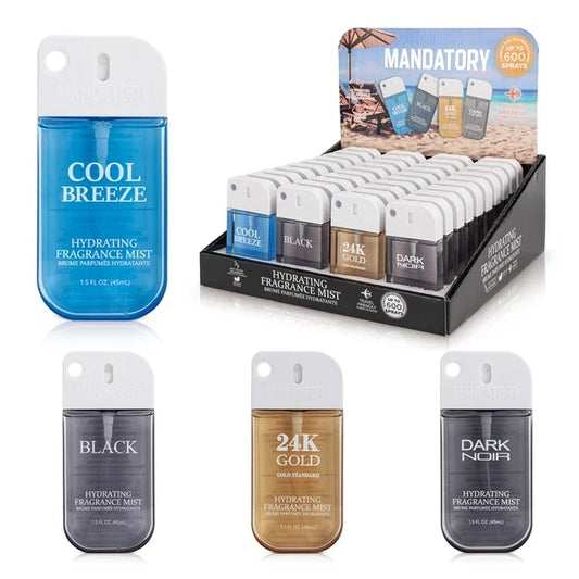 Mandatory 45ml Hydrating Fragrance Mist - Display of 40