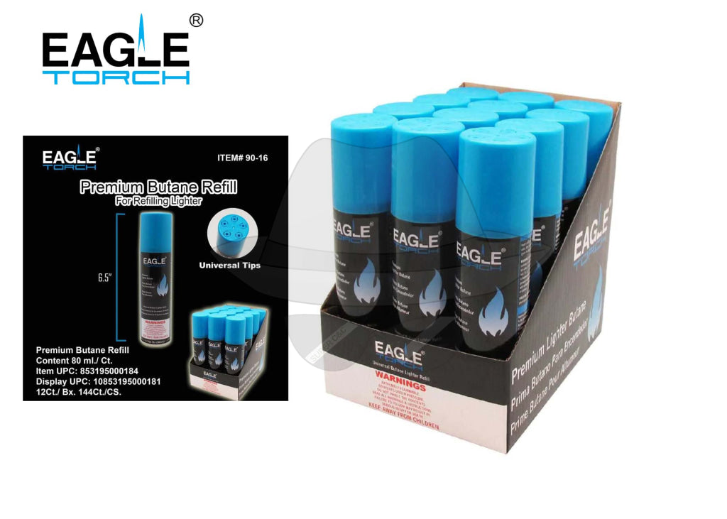 90-16 Eagle Butane Refill 80ml-12ct