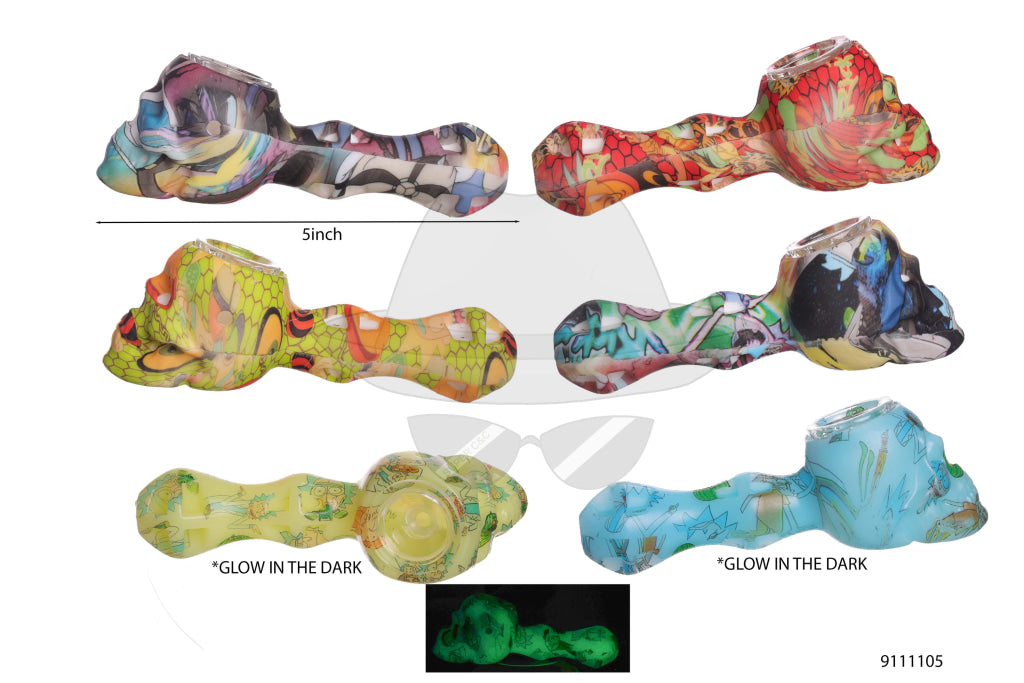 9111105 Skull Silicone Hand Pipe