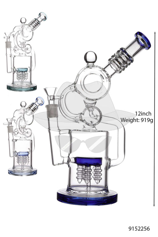 9152256 Donut 3-Arm Recycler Water Pipe