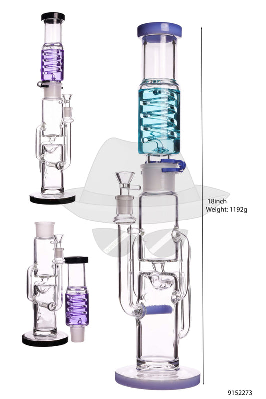 9152273 Freeze Glycerin Straight Water Pipe