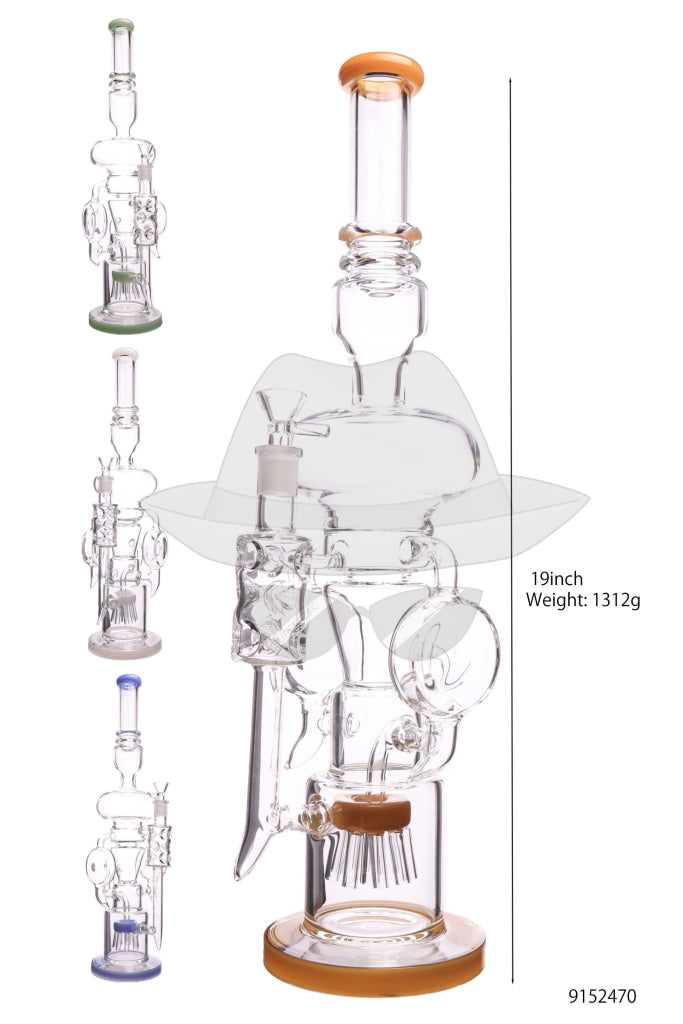 9152470 Recycler Perc Glass Water Pipe